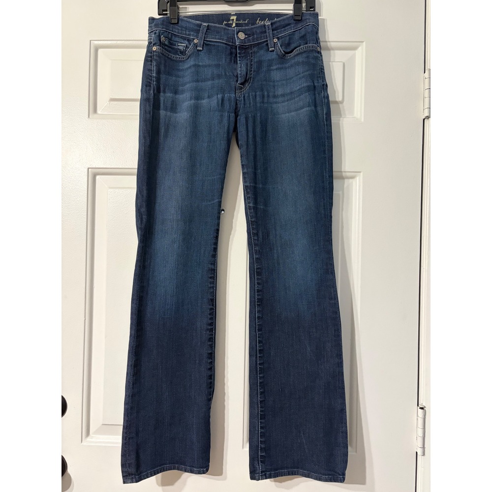 7 For All Mankind || Bootcut Jeans || 29 || Dark Blue Stretch || Cotton